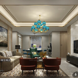 3D66 2018 Mix Style Living Room 25735 J024 