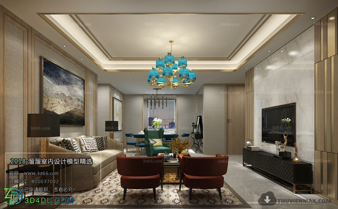 3D66 2018 Mix Style Living Room 25735 J024