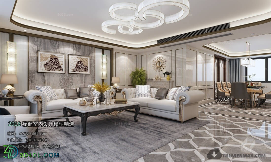 3D66 2018 Mix Style Living Room 25742 J031