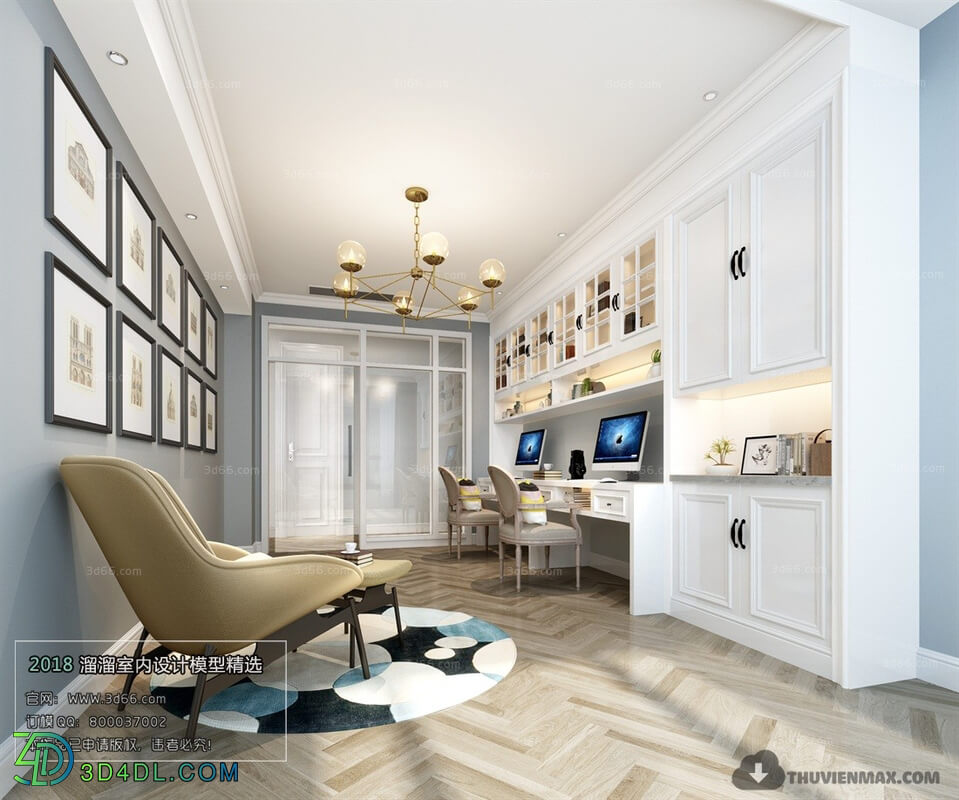 3D66 2018 Mix Style Study Room 26177 J004