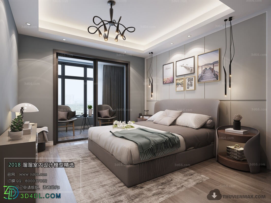 3D66 2018 Modern Style Bedroom 25901 A008