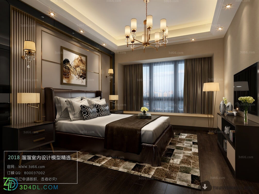3D66 2018 Modern Style Bedroom 25905 A012