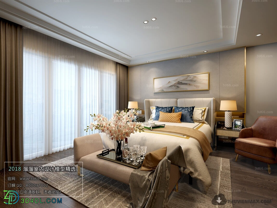 3D66 2018 Modern Style Bedroom 25910 A017