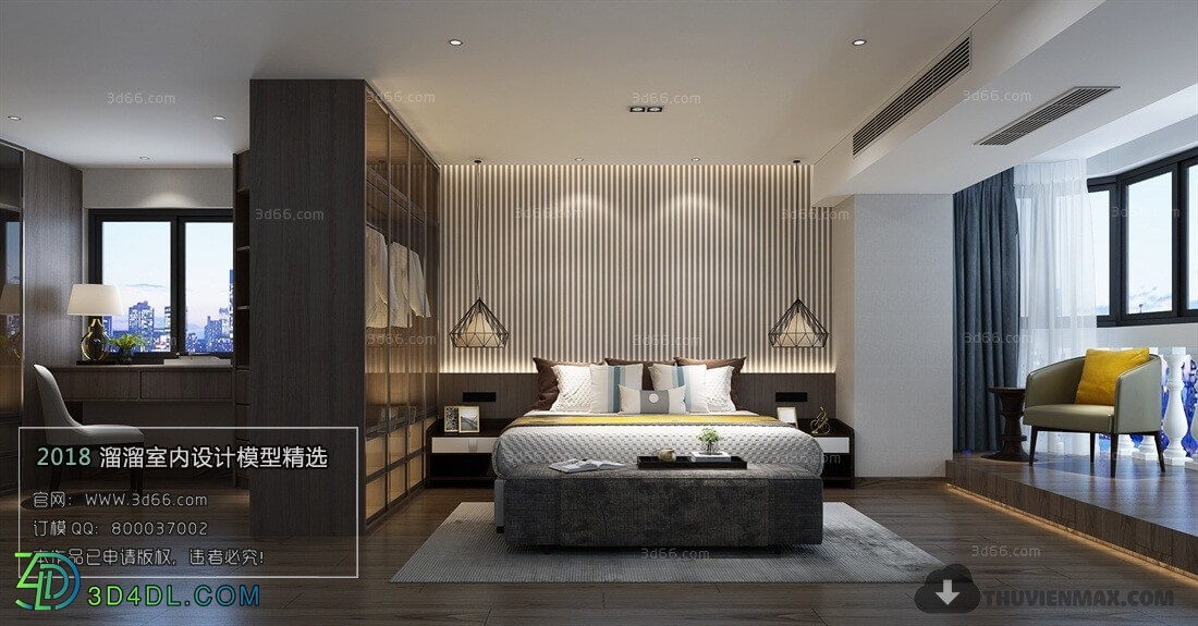 3D66 2018 Modern Style Bedroom 25919 A026