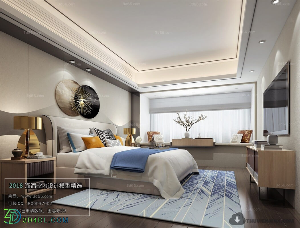 3D66 2018 Modern Style Bedroom 25930 A037