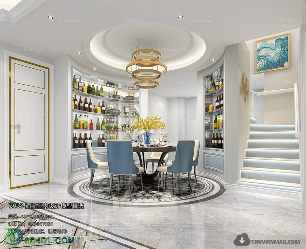 3D66 2018 Modern Style Kitchen dining Room 25795 A012