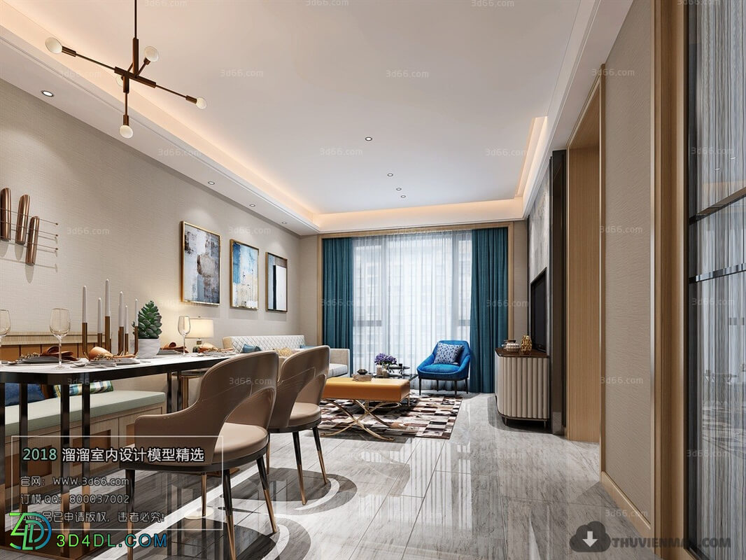 3D66 2018 Modern Style Living Room 25557 A022