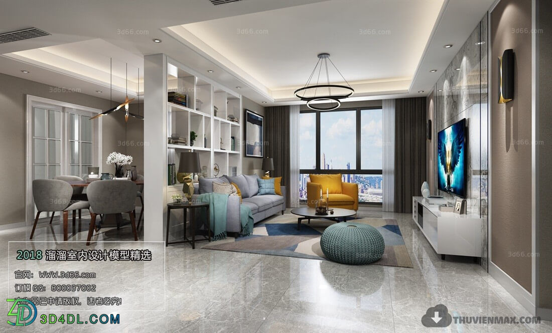 3D66 2018 Modern Style Living Room 25567 A032