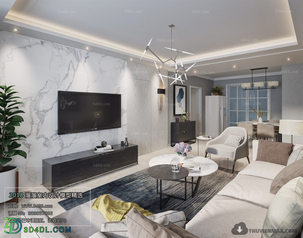 3D66 2018 Modern Style Living Room 25568 A033