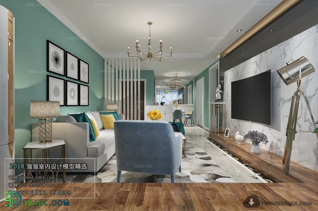 3D66 2018 Modern Style Living Room 25571 A036