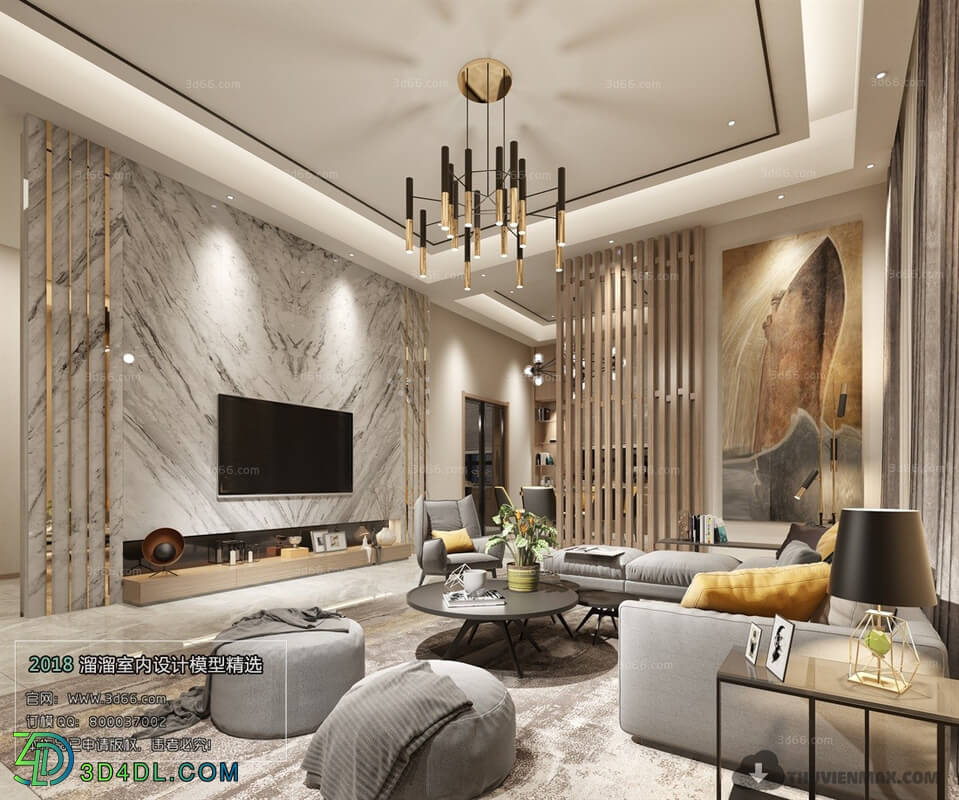 3D66 2018 Modern Style Living Room 25573 A038