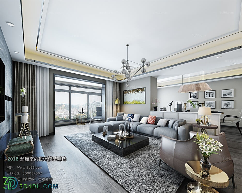 3D66 2018 Modern Style Living Room 25577 A042