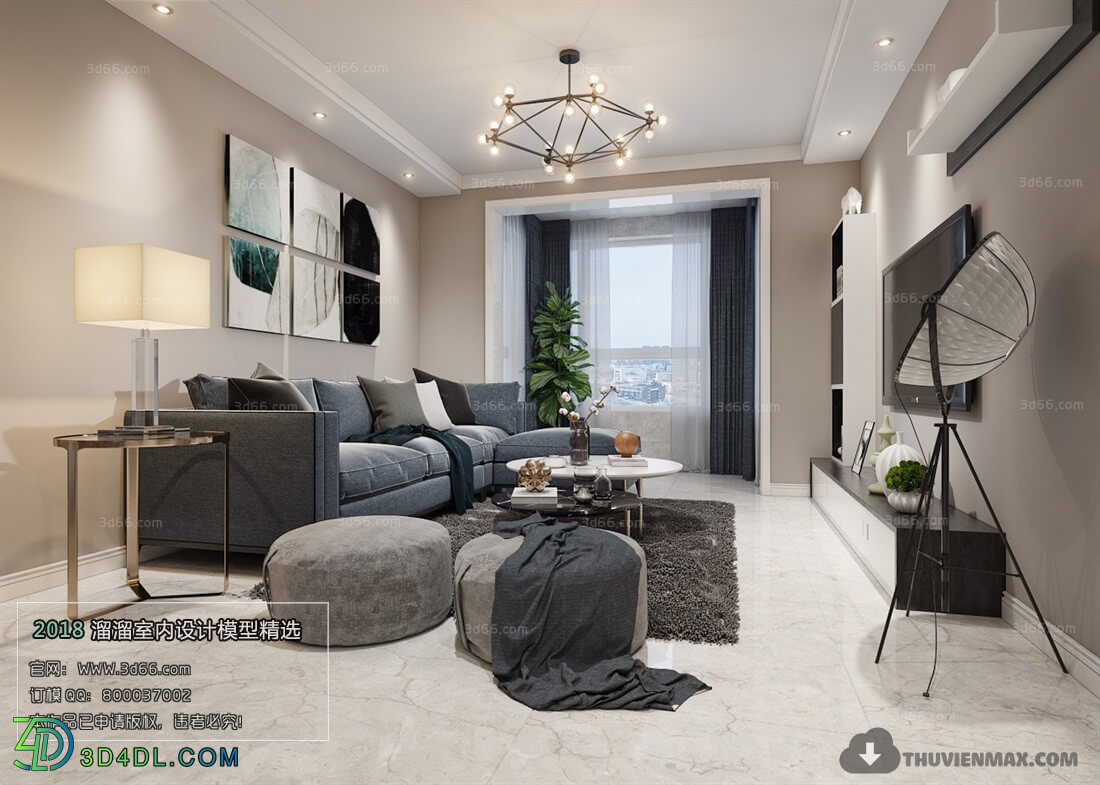 3D66 2018 Modern Style Living Room 25578 A043