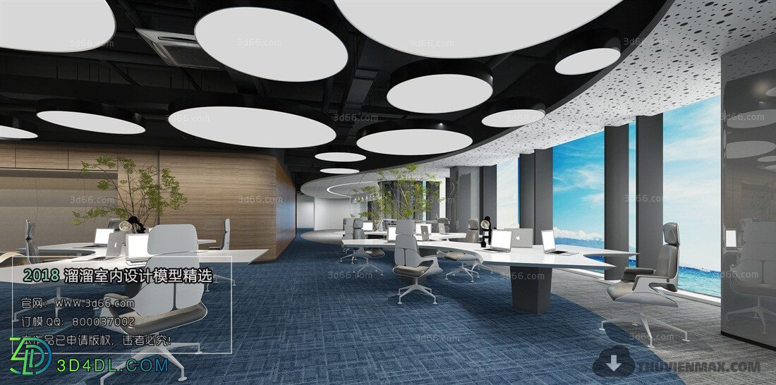 3D66 2018 Modern Style Office Space 26472 A006