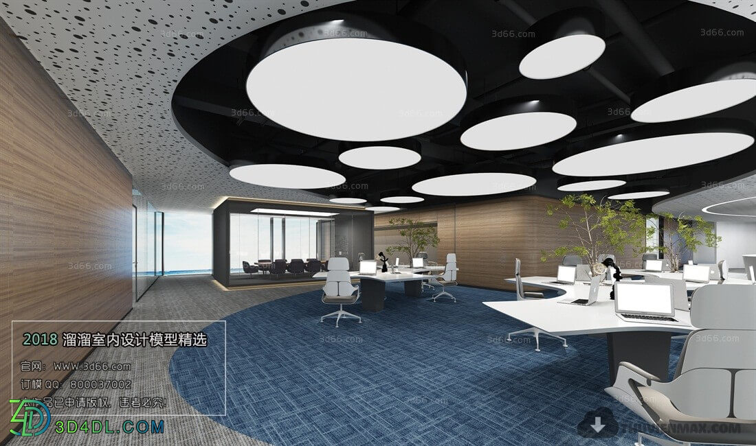 3D66 2018 Modern Style Office Space 26472 A006