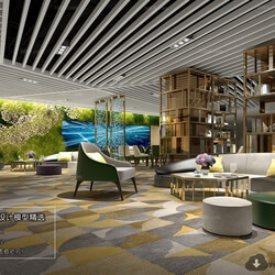 3D66 2018 Modern Style Office Space 26498 A032 