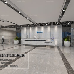 3D66 2018 Modern Style The Hall At The Front Desk A023 