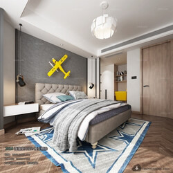 3D66 2018 Nordic Style Bedroom 26077 M002 