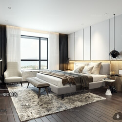 3D66 2018 Nordic Style Bedroom 26078 M003 