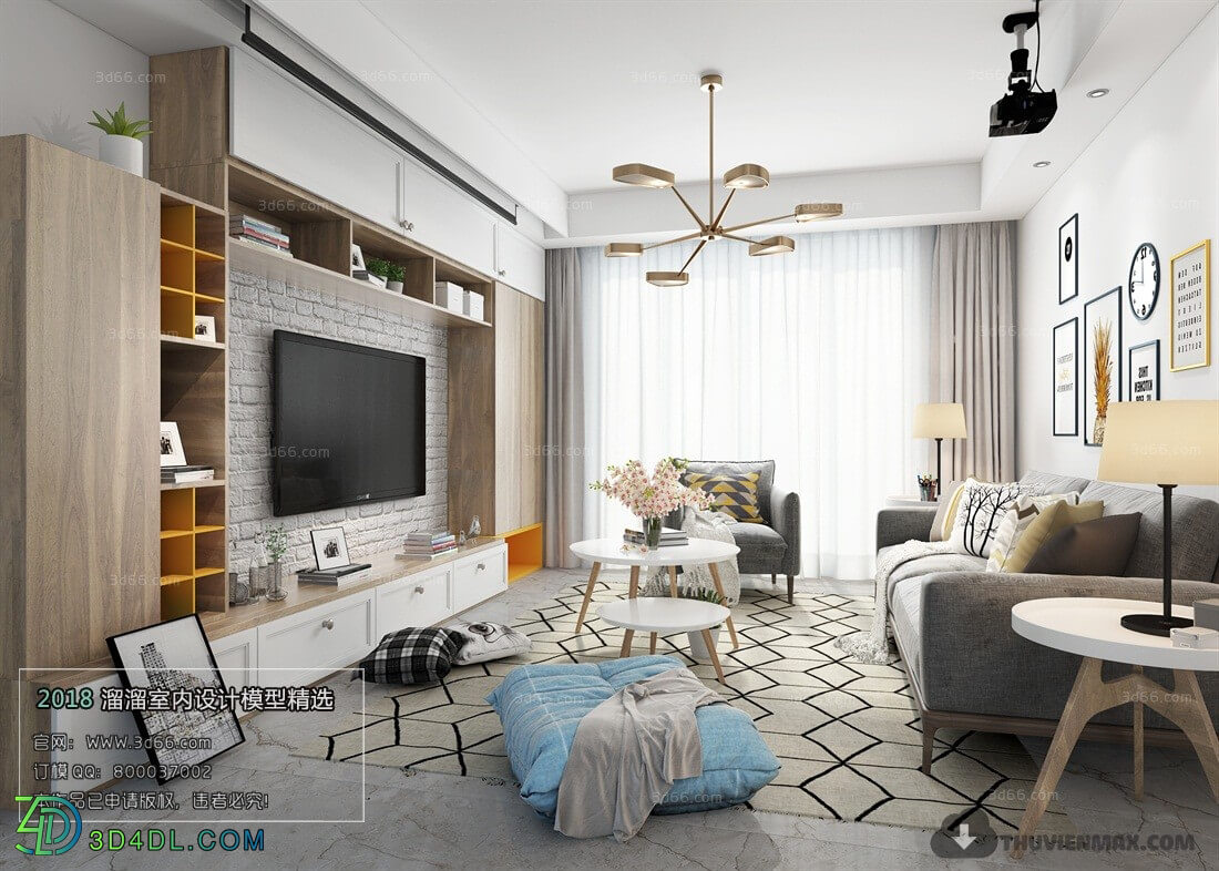 3D66 2018 Nordic Style Living Room 25743 M001