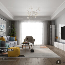 3D66 2018 Nordic Style Living Room 25751 M009 