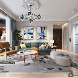 3D66 2018 Nordic Style Living Room 25780 M038 