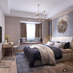 3D66 2018 Post Modern Style Bedroom 25945 B005 