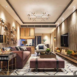 3D66 2018 Post Modern Style Living Room 25601 B020 