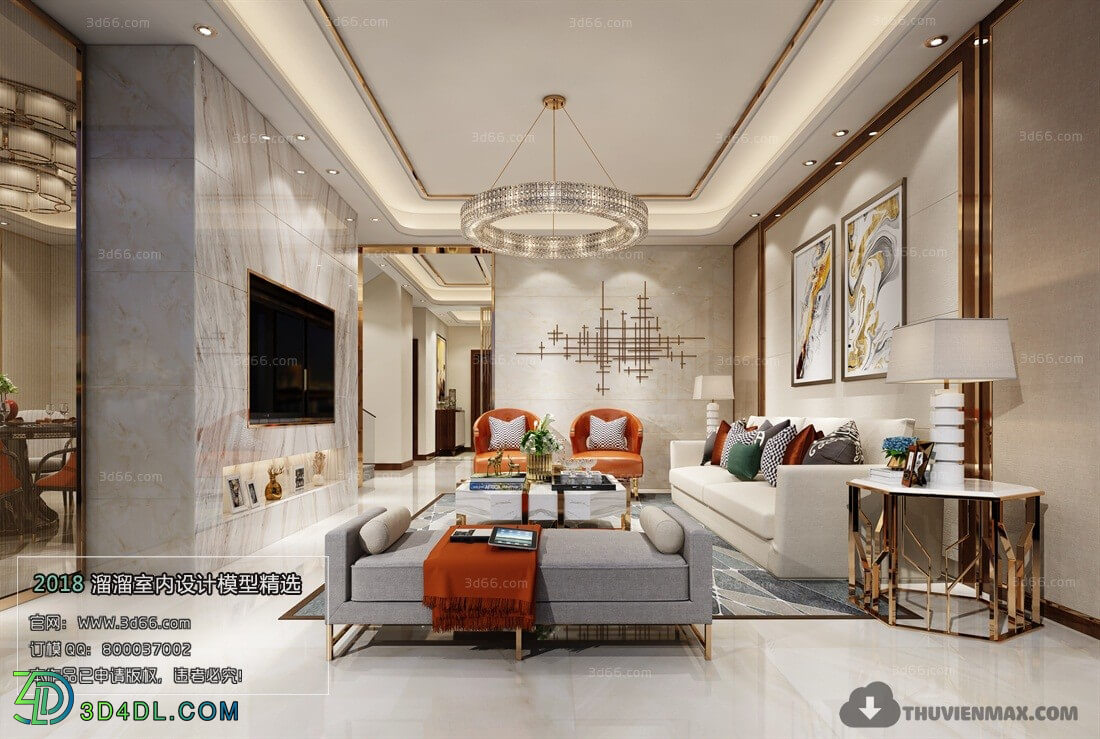 3D66 2018 Post Modern Style Living Room 25602 B021