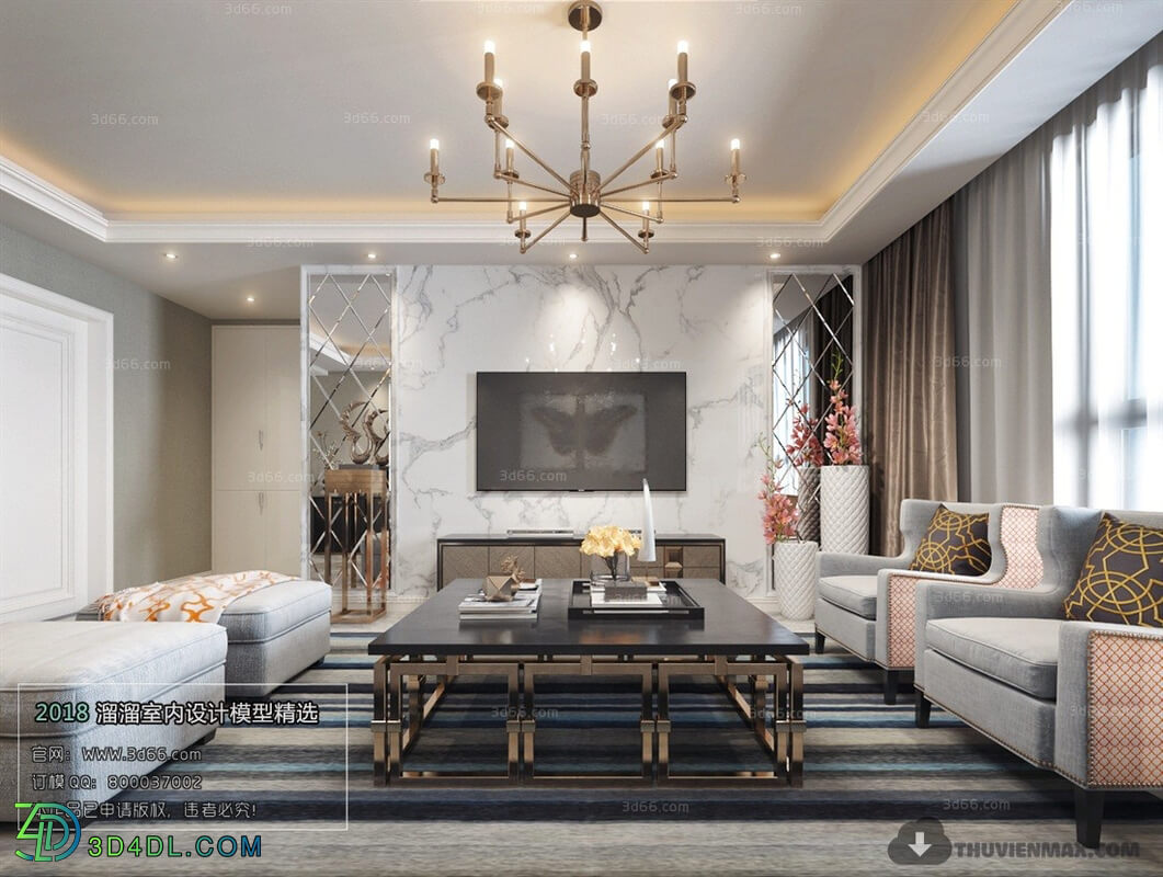 3D66 2018 Post Modern Style Living Room 25603 B022