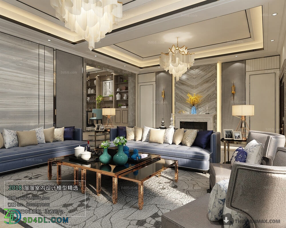 3D66 2018 Post Modern Style Living Room 25608 B027