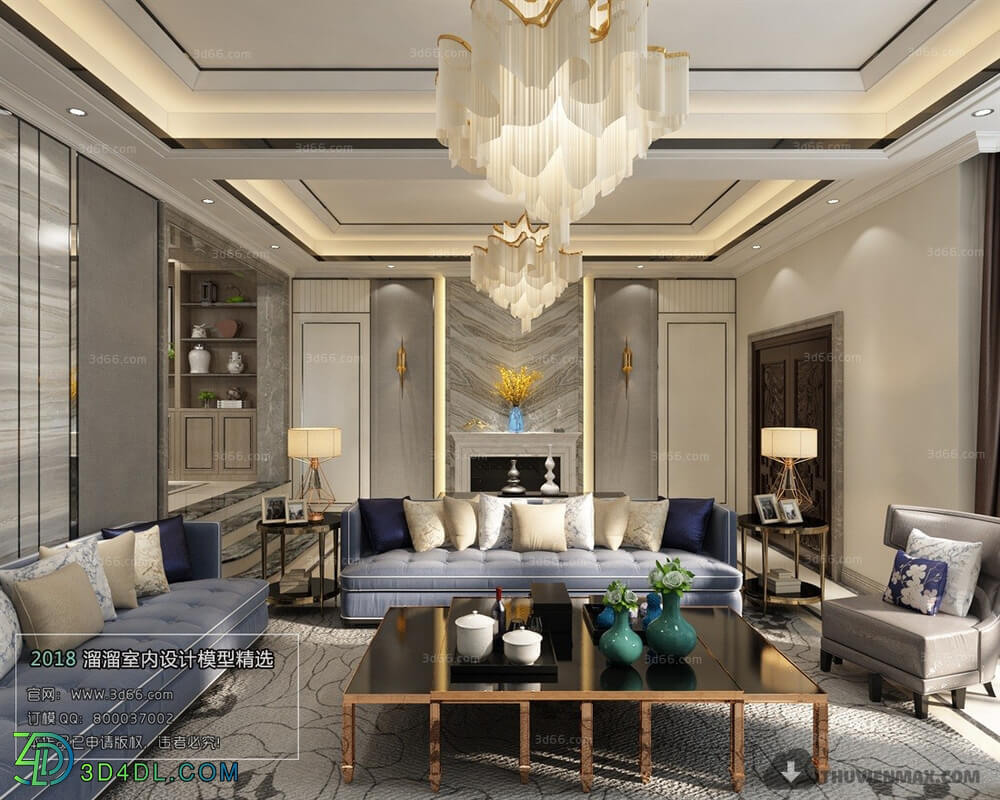 3D66 2018 Post Modern Style Living Room 25608 B027