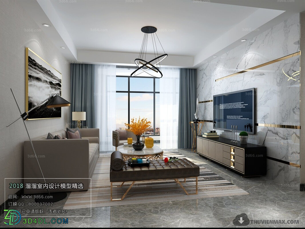 3D66 2018 Post Modern Style Living Room 25611 B030