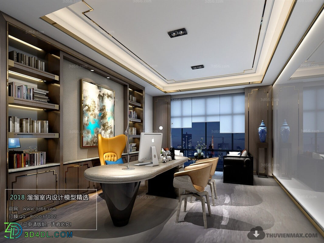 3D66 2018 Post Modern Style Office Space 26512 B004