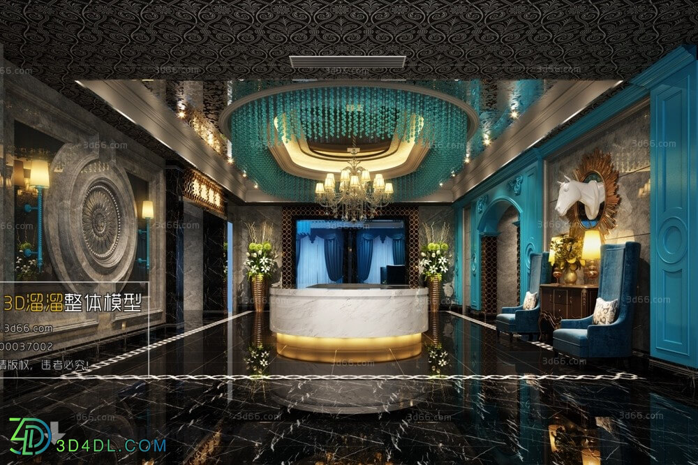 3D66 2018 Post Modern Style Reception Hall 3088 036