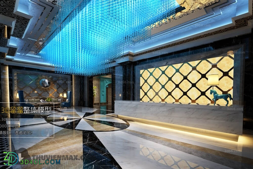 3D66 2018 Post Modern Style Reception Hall 3088 036