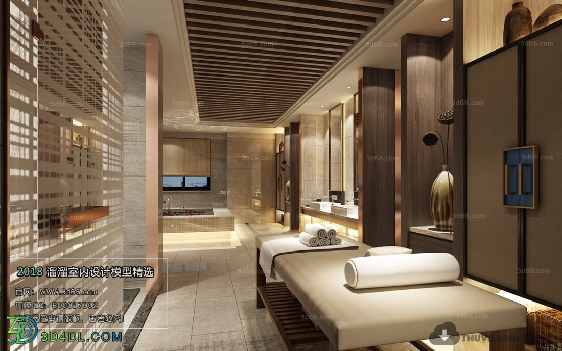 3D66 2018 Southeast Asian Style KTV Bar Steam Room 26452 F002