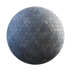 CGaxis Textures Physical 4 Pavements grey hexagon concrete pavement 36 28 