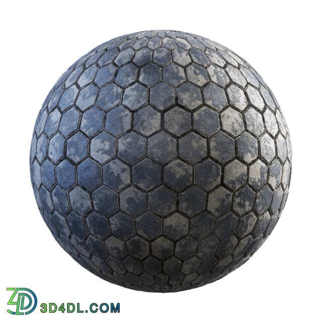 CGaxis Textures Physical 4 Pavements painted hexagon concrete pavement 36 99