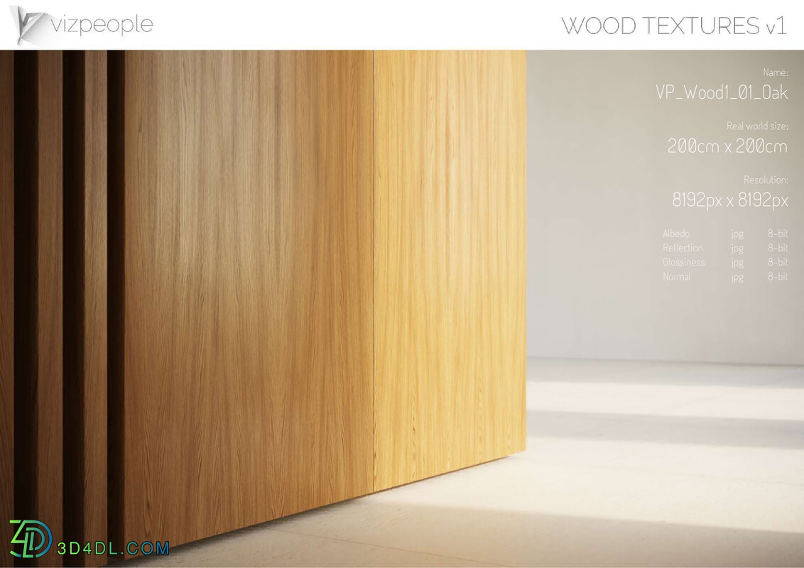 Viz People Texture Wood V1 (01) Oak