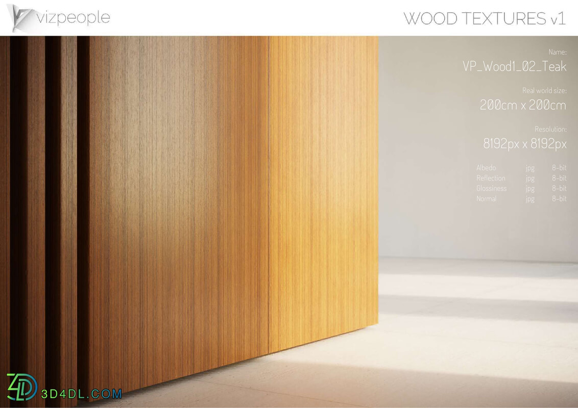 Viz People Texture Wood V1 (02) Teak