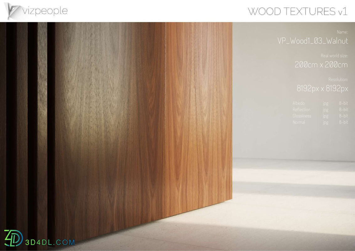 Viz People Texture Wood V1 (03) Walnut