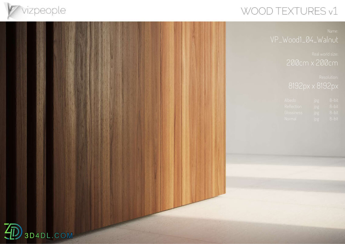 Viz People Texture Wood V1 (04) Walnut