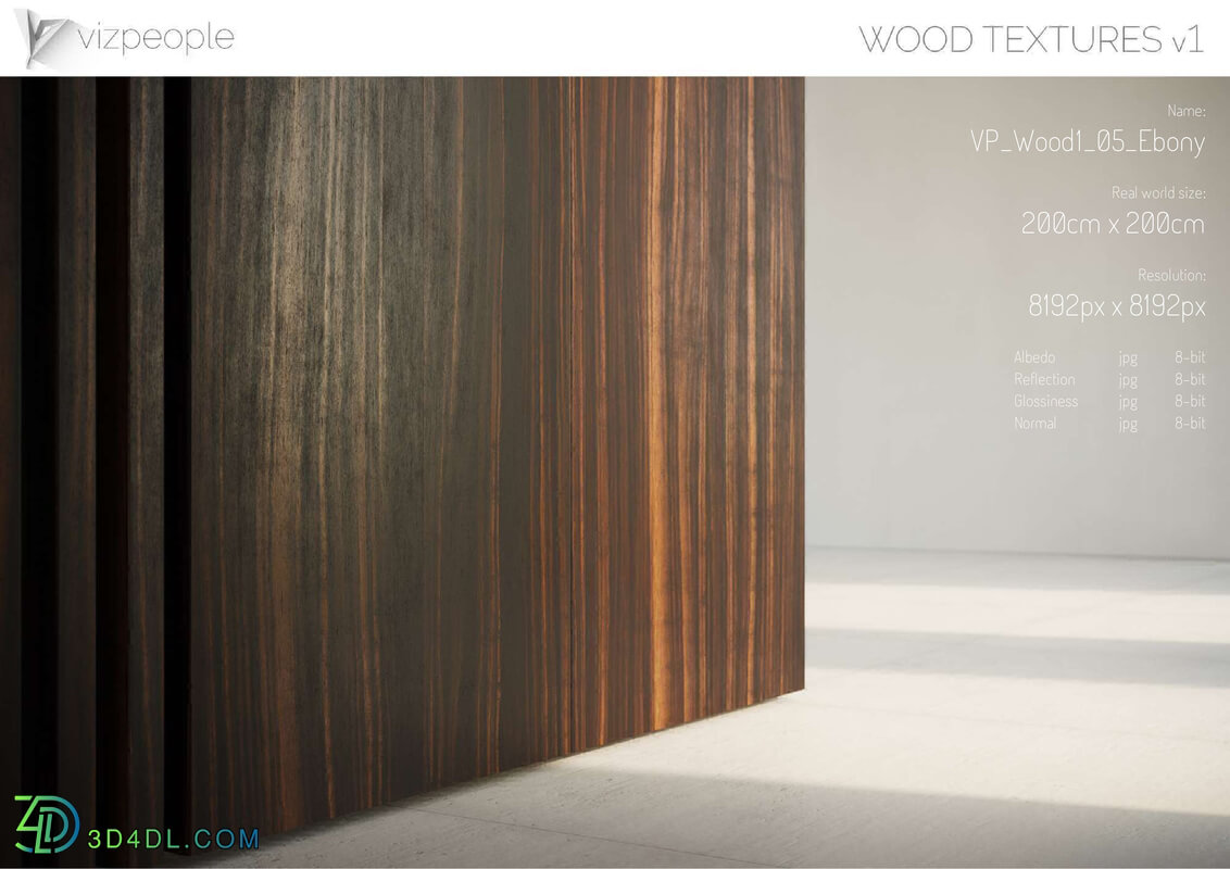 Viz People Texture Wood V1 (05) Ebony