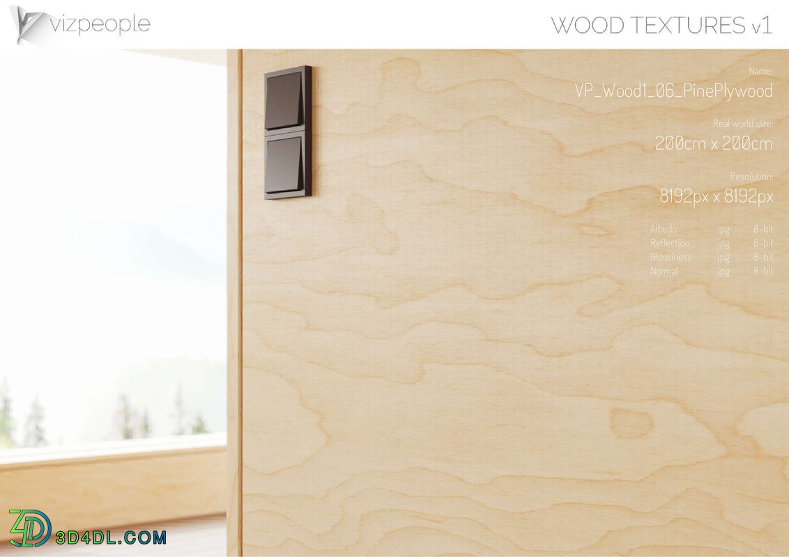 Viz People Texture Wood V1 (06) PinePlywood