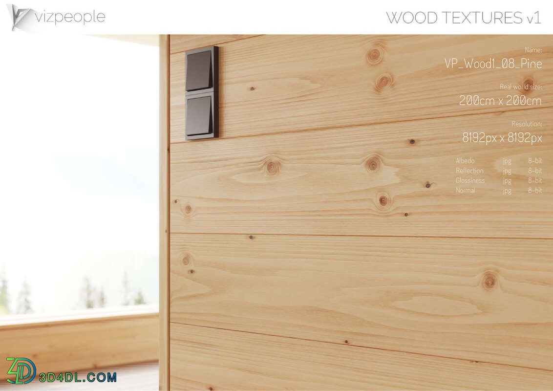 Viz People Texture Wood V1 (08) Pine