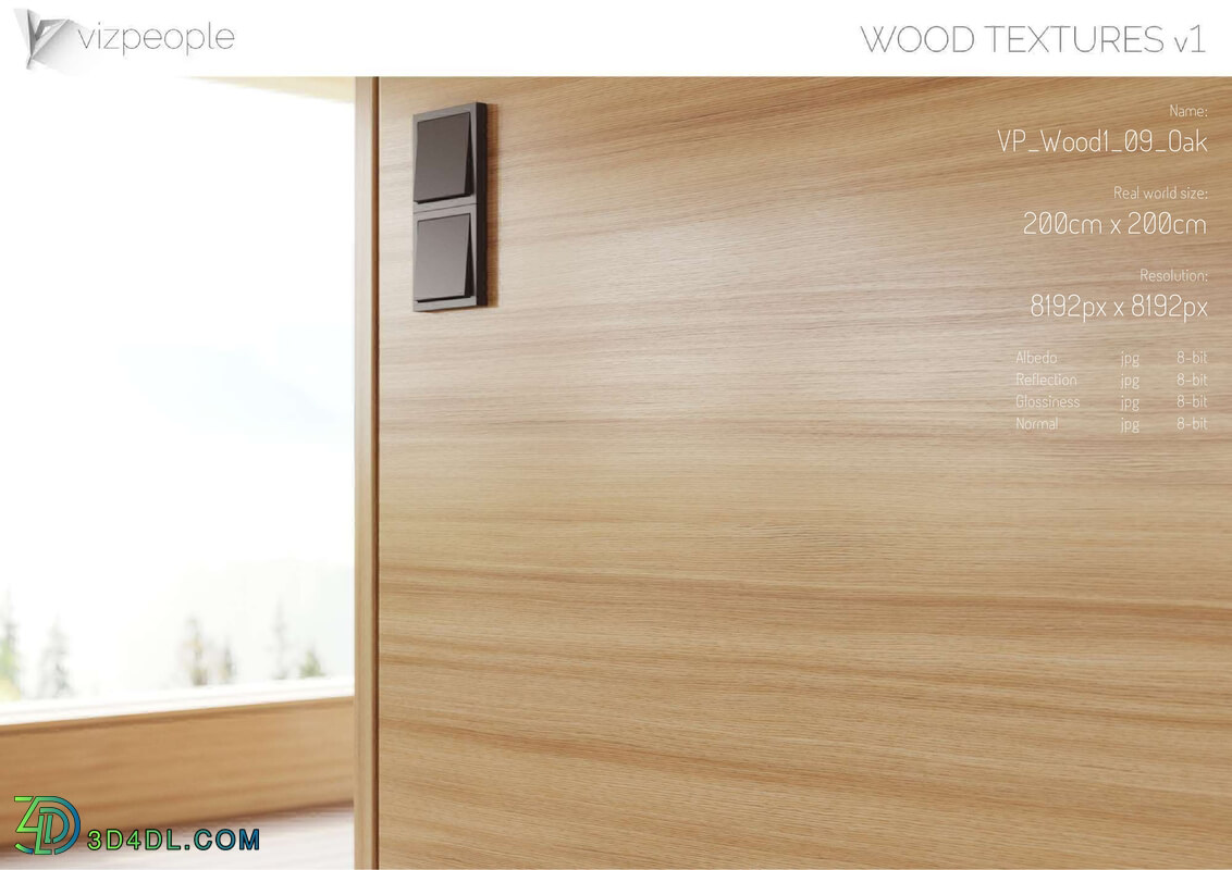 Viz People Texture Wood V1 (09) Oak