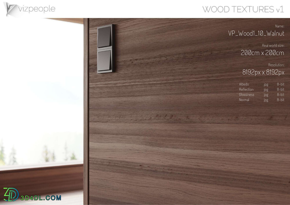 Viz People Texture Wood V1 (10) Walnut