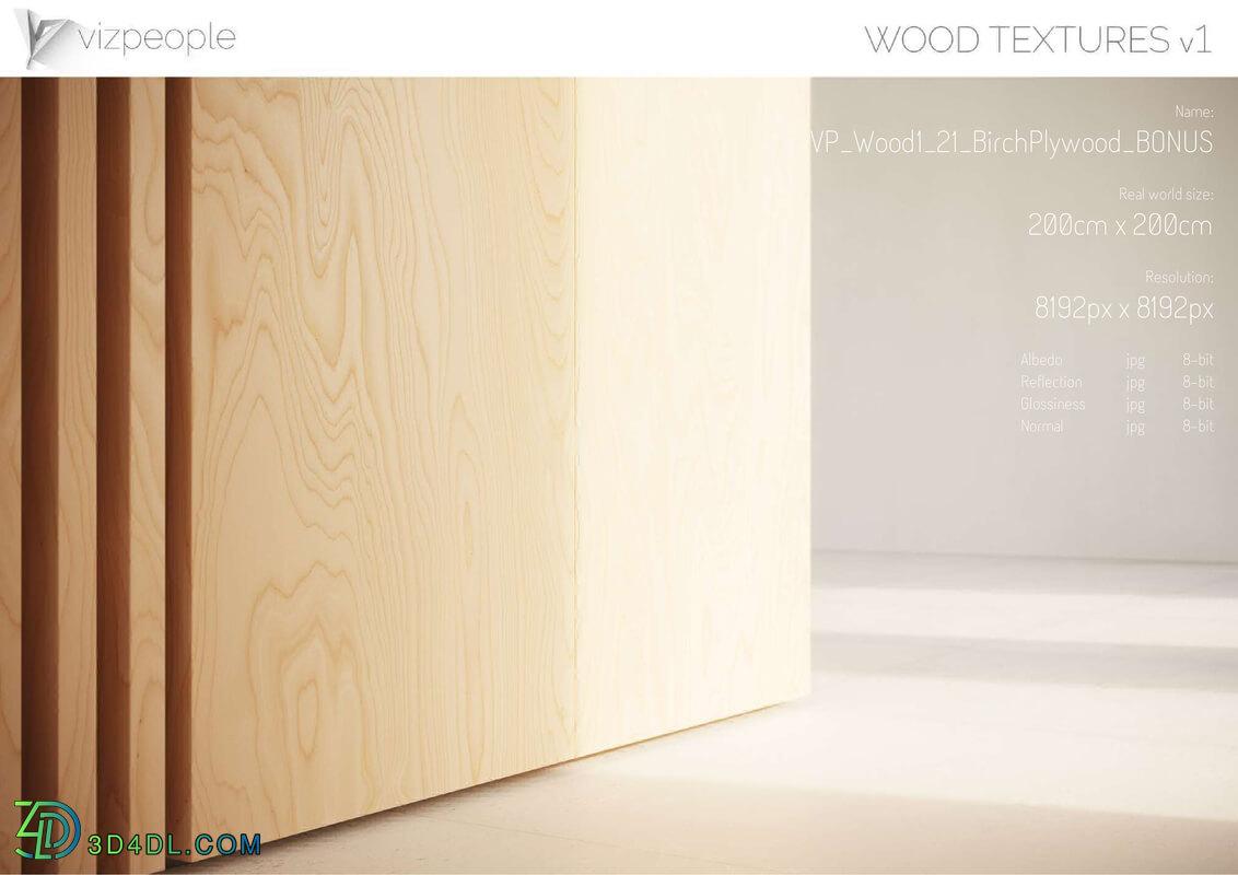 Viz People Texture Wood V1 (21) BirchPlywood