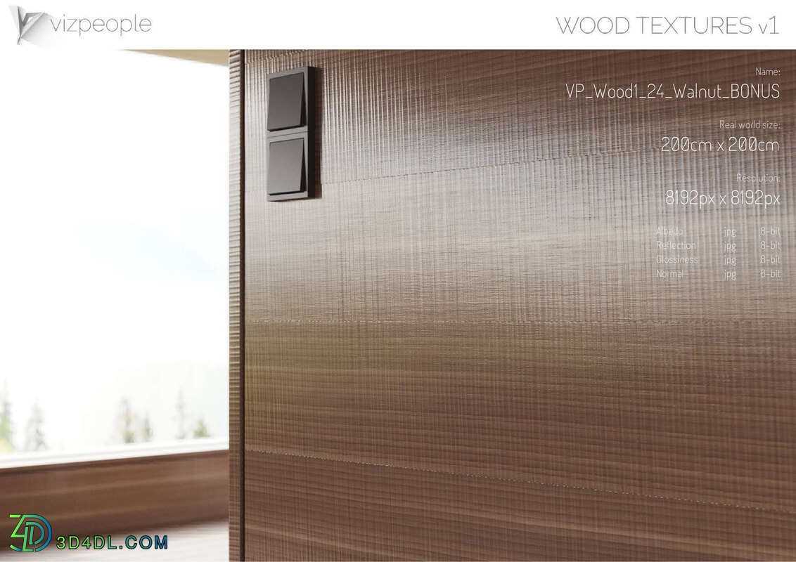 Viz People Texture Wood V1 (24) Walnut
